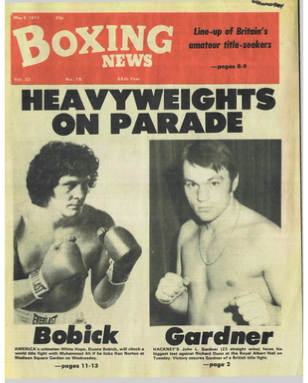 Boxing News magazine  6.5.1977 Download pdf